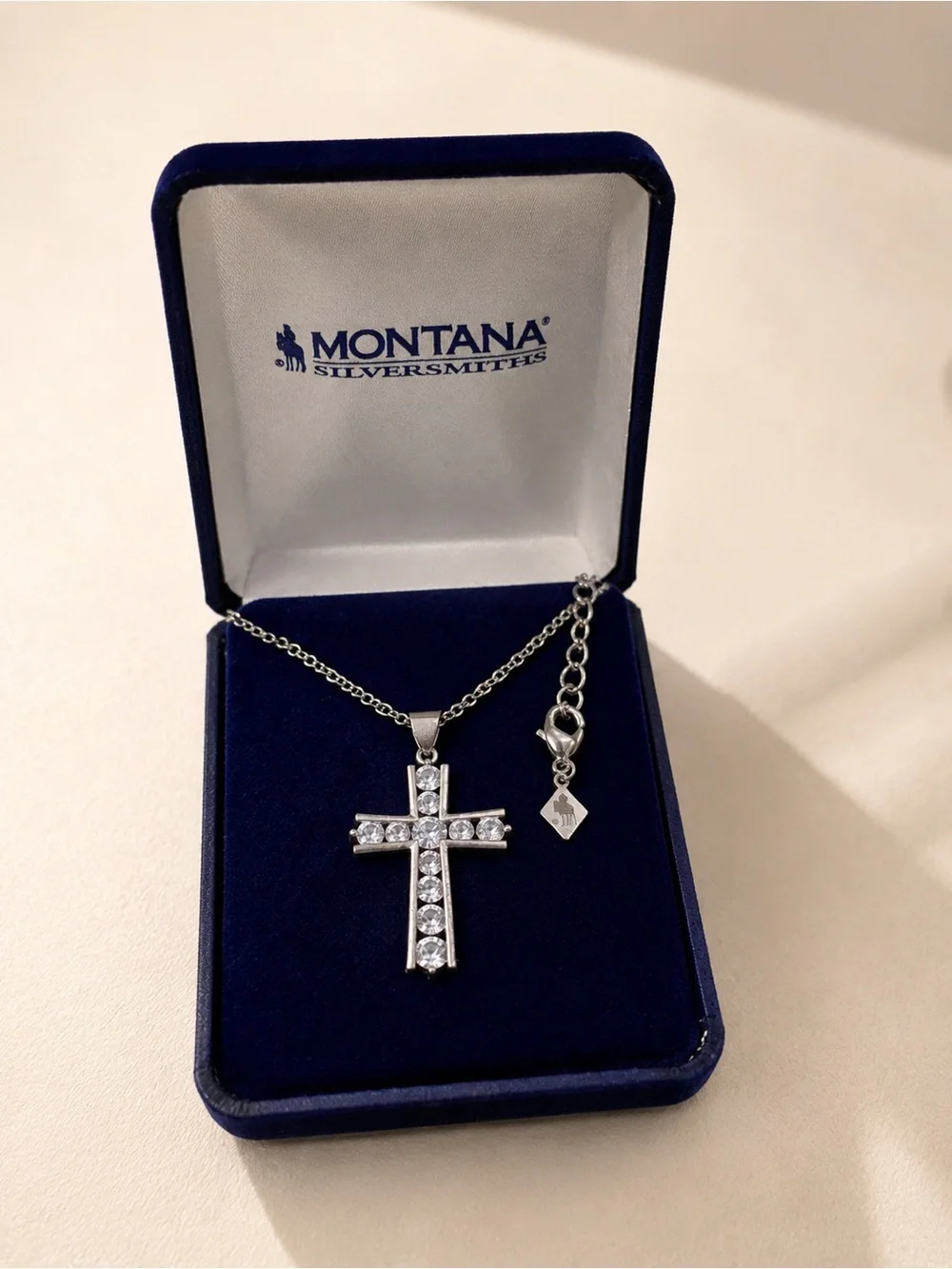 Montana Silversmiths® Round Brilliance Cross Bling Necklace NC3251